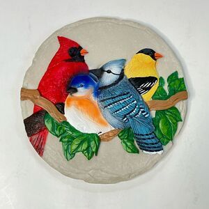 Spoontiques Birds on Tree Branch Garden Stepping Stone 9 Inch Diameter #13314